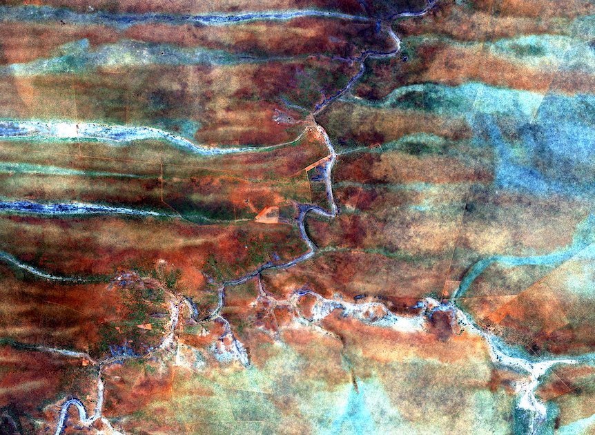 Omaheke, Namibia As Seen Fron Orbit By Sentinel-2